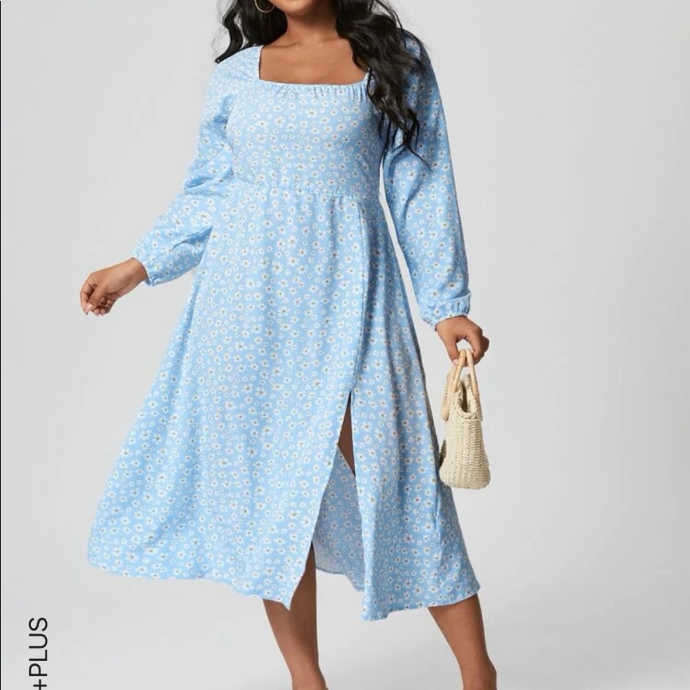 Daisy print dress
